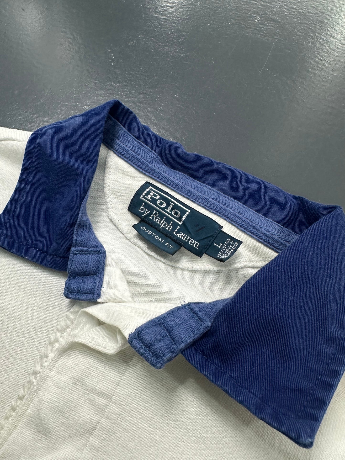 POLO LARGO RALPH LAUREN VINTAGE BLANCO