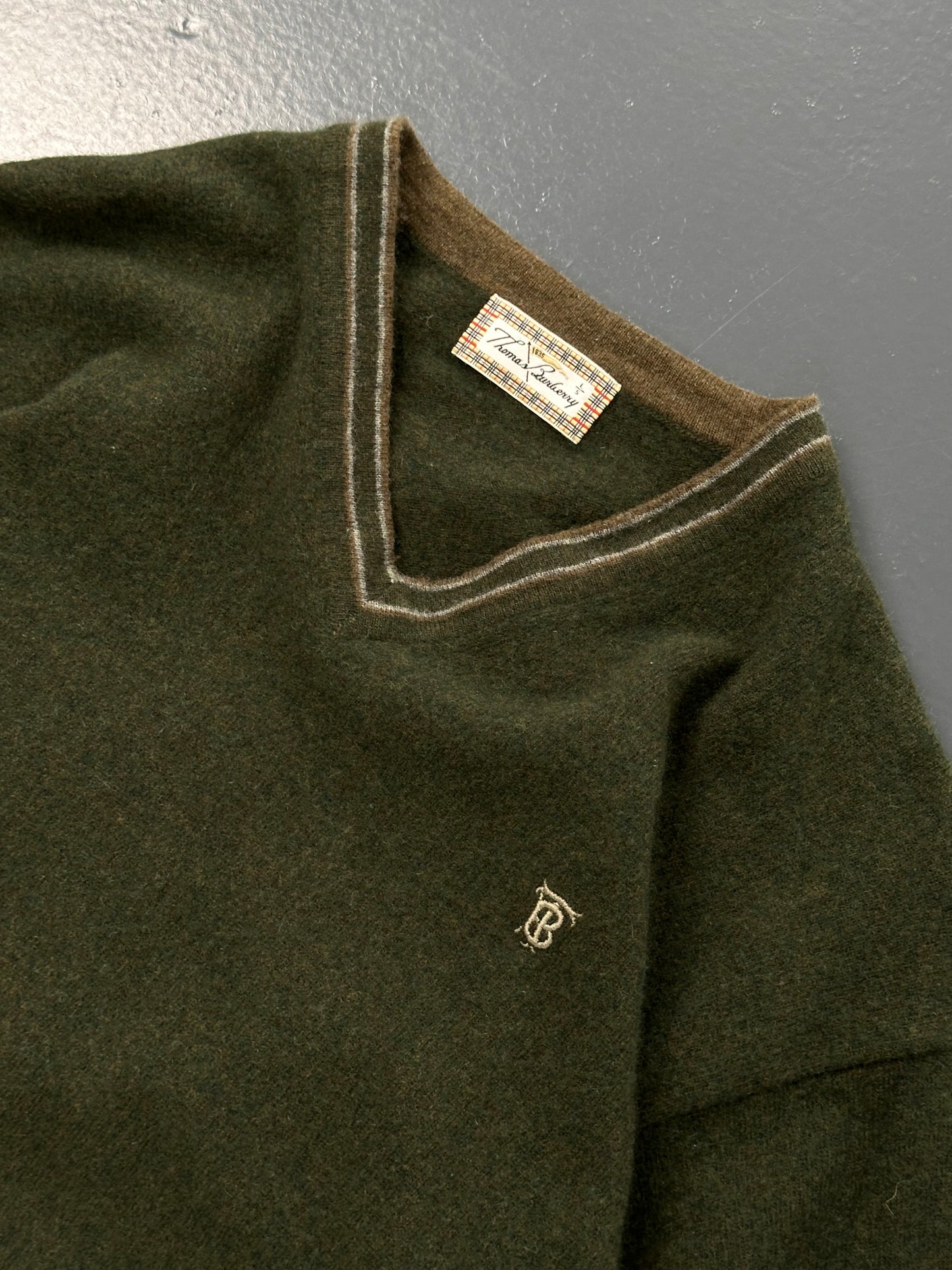 JERSEY THOMAS BURBERRY VINTAGE CUELLO PICO