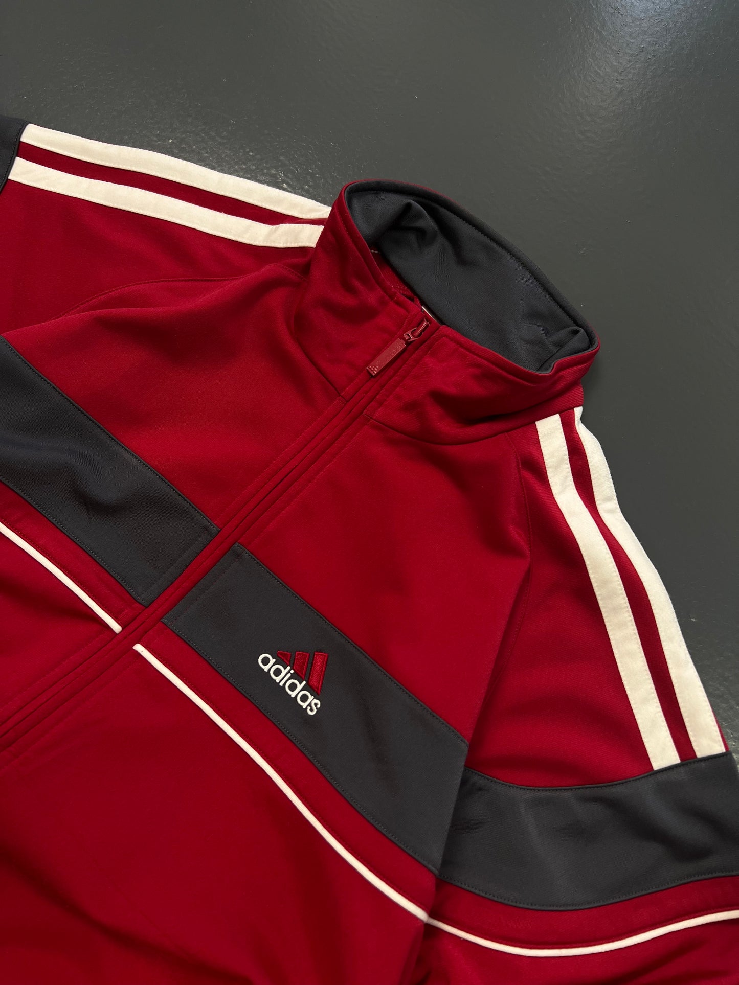 TRACK JACKET ADIDAS RED VINTAGE