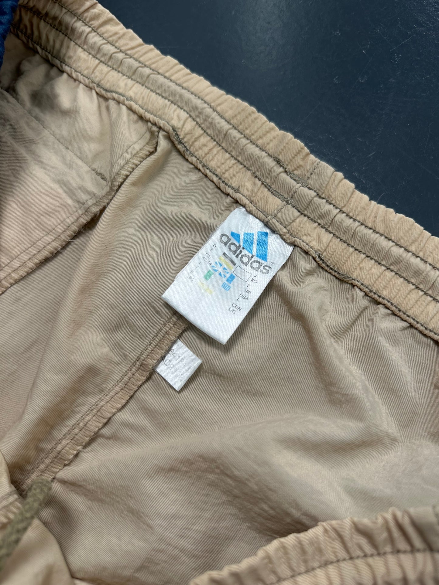 JOGGER ADIDAS VINTAGE BEIGE Y AZUL