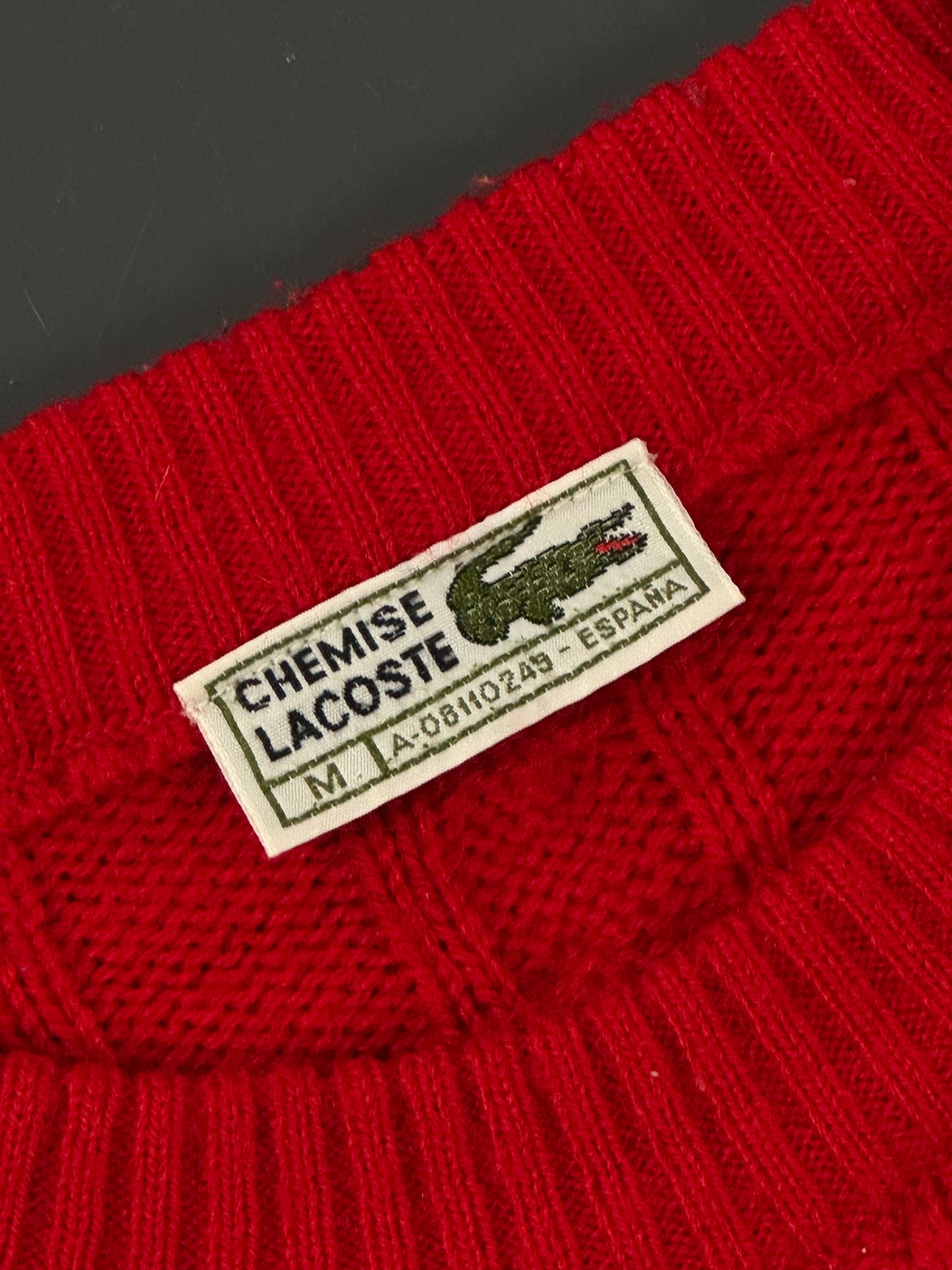 JERSEY LACOSTE TRENZADO VINTAGE