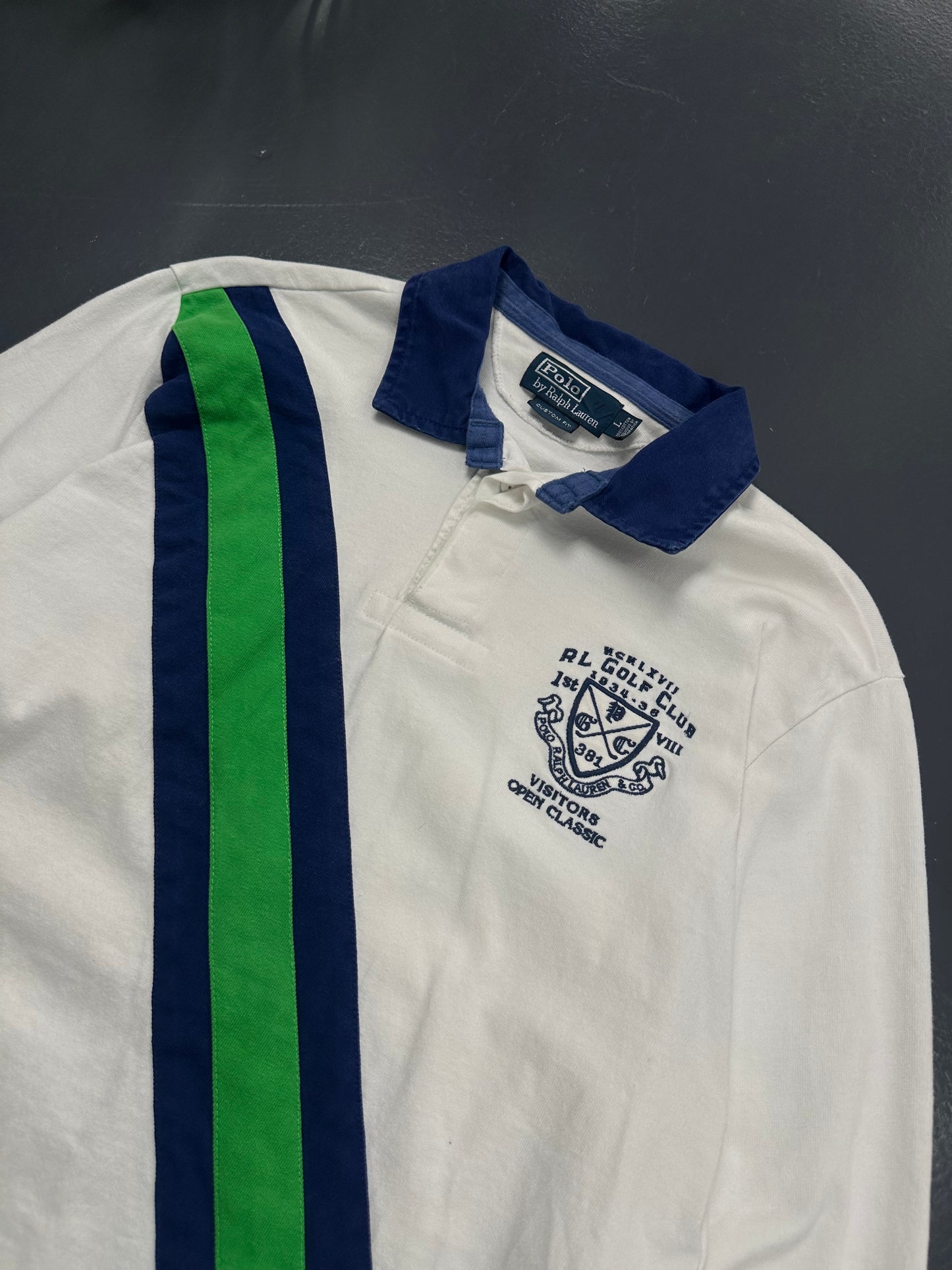 POLO LARGO RALPH LAUREN VINTAGE BLANCO