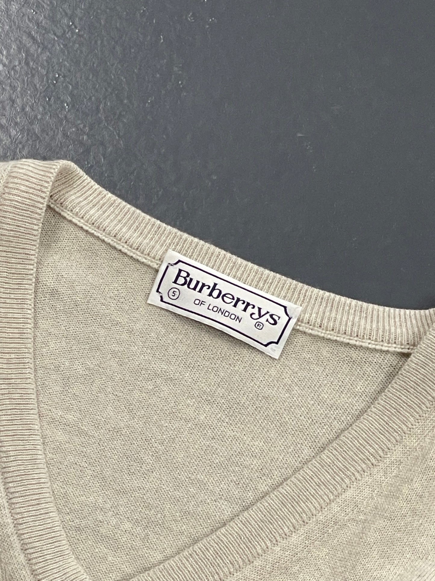 BURBERRY V-NECK JERSEY PREMIUM VINTAGE
