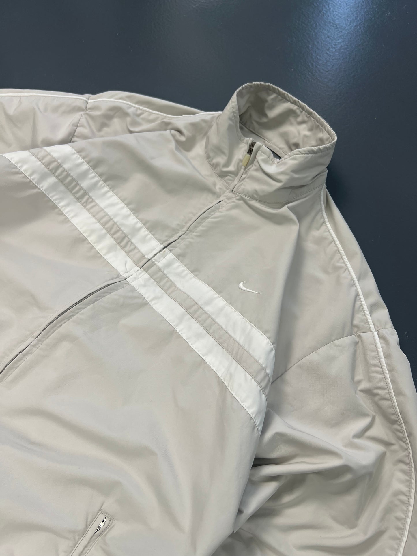 TRACK JACKET NIKE VINTAGE Y2K BEIGE