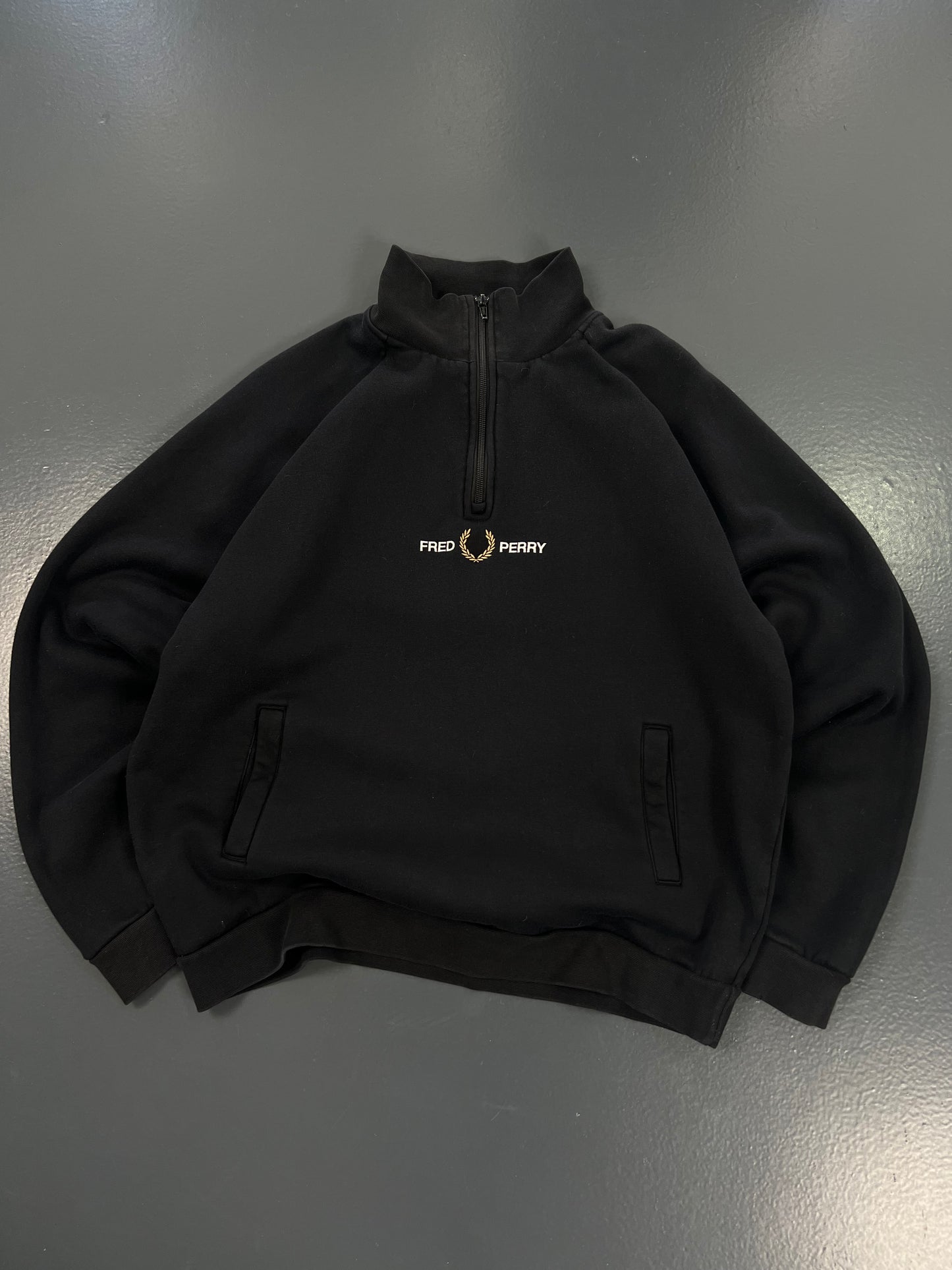 SUDADERA HALF ZIP FRED PERRY VINTAGE