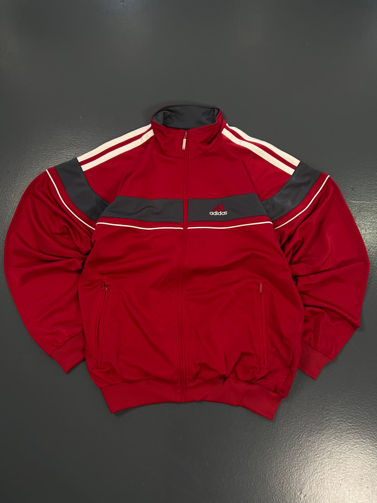 TRACK JACKET ADIDAS RED VINTAGE