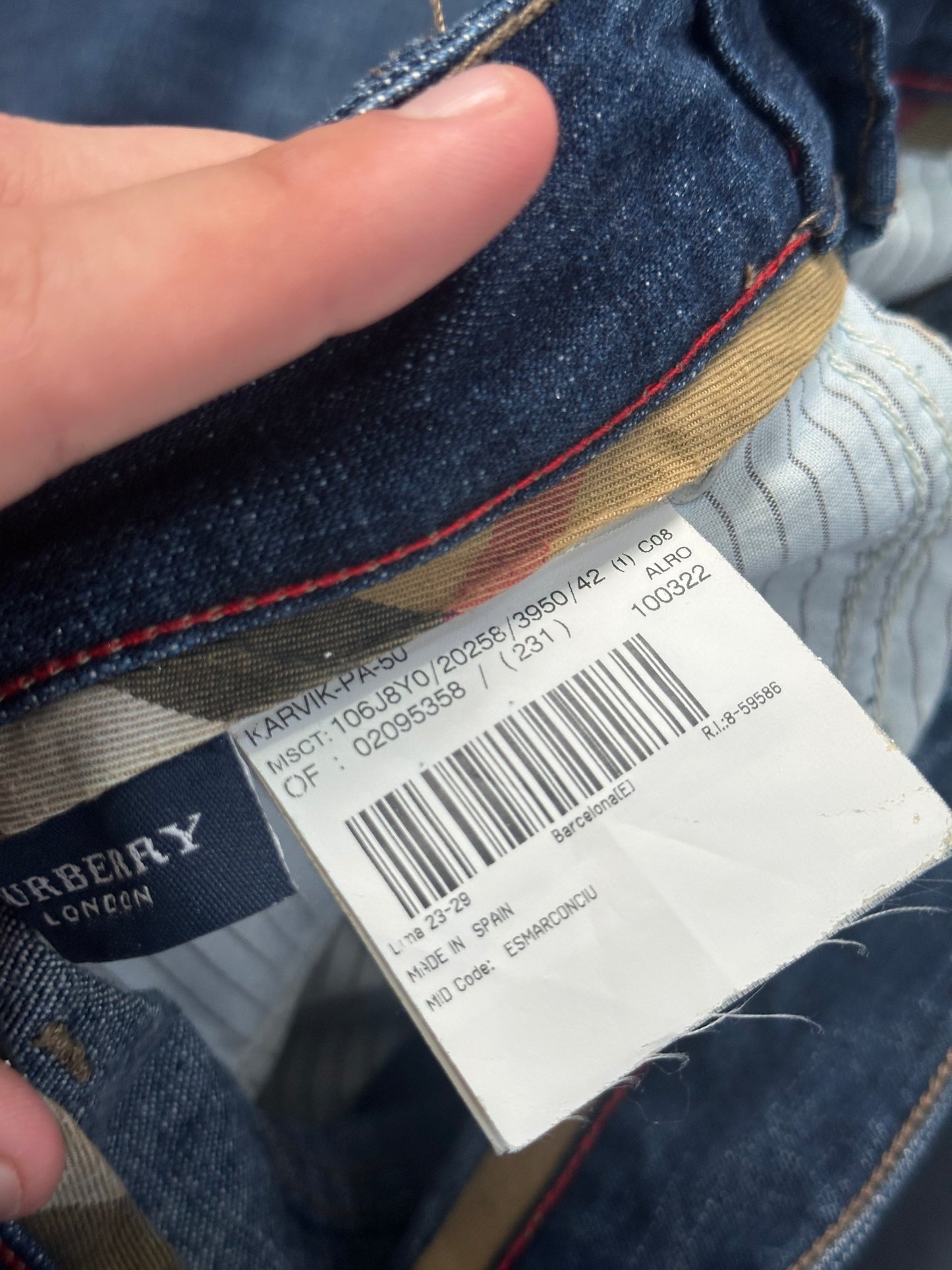 PANTALÓN BURBERRY Y2K