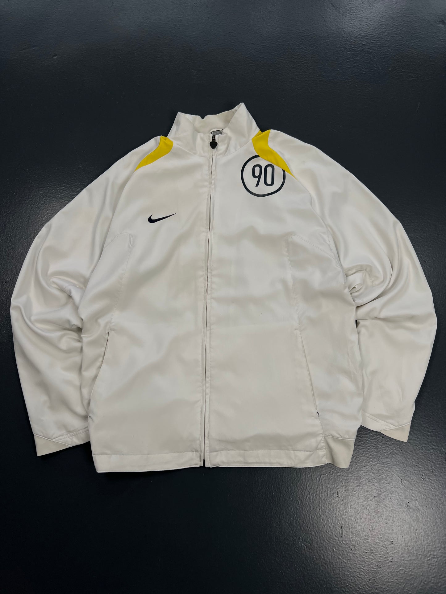 TRACK JACKET NIKE TOTAL 90 Y2K VINTAGE WHITE