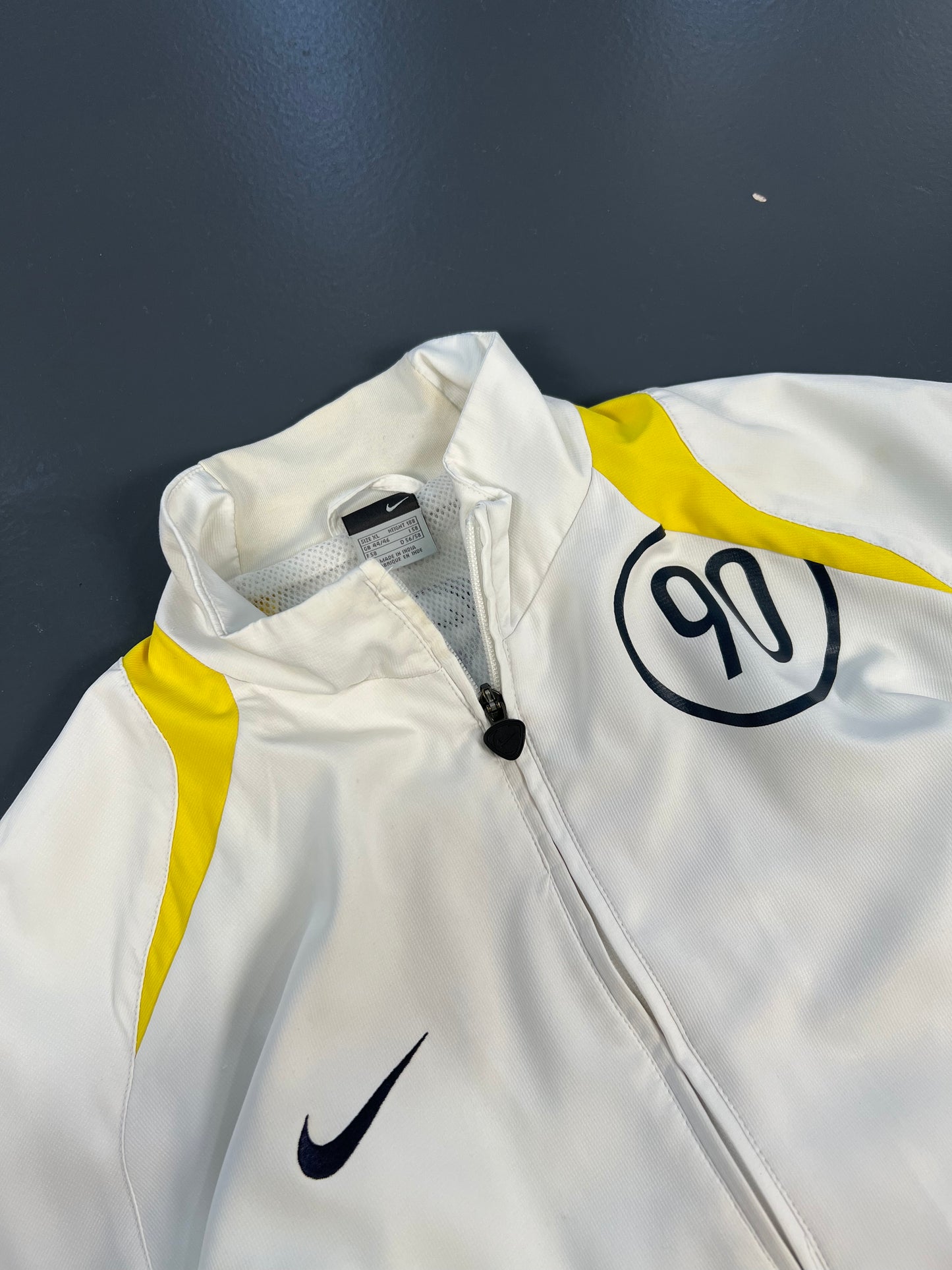 TRACK JACKET NIKE TOTAL 90 Y2K VINTAGE WHITE