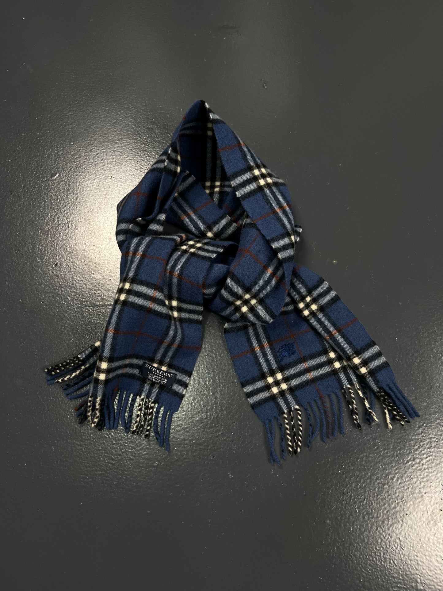 BUFANDA BURBERRY VINTAGE AZUL