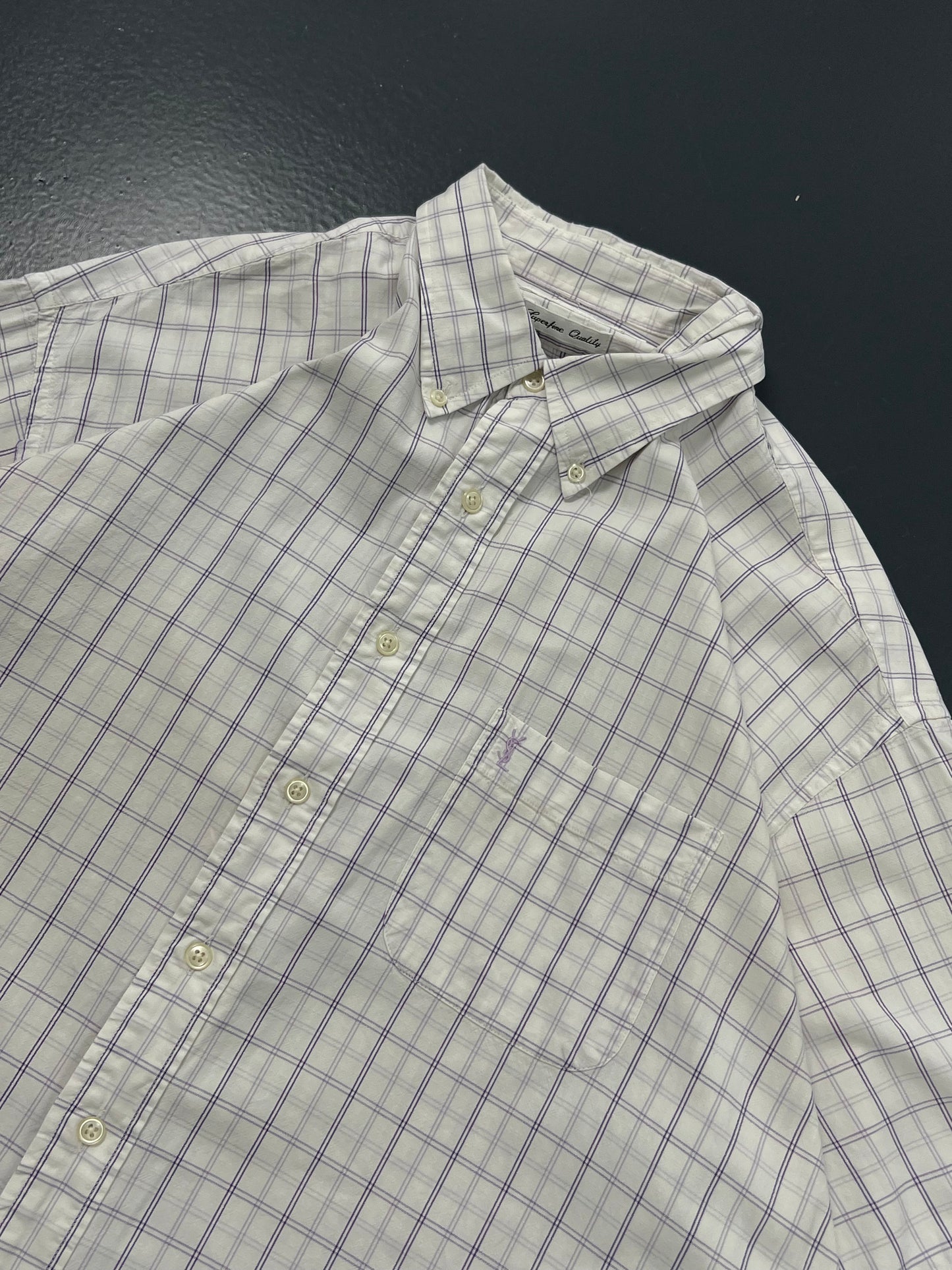 CAMISA YVES SAINT LAURENT CUADROS