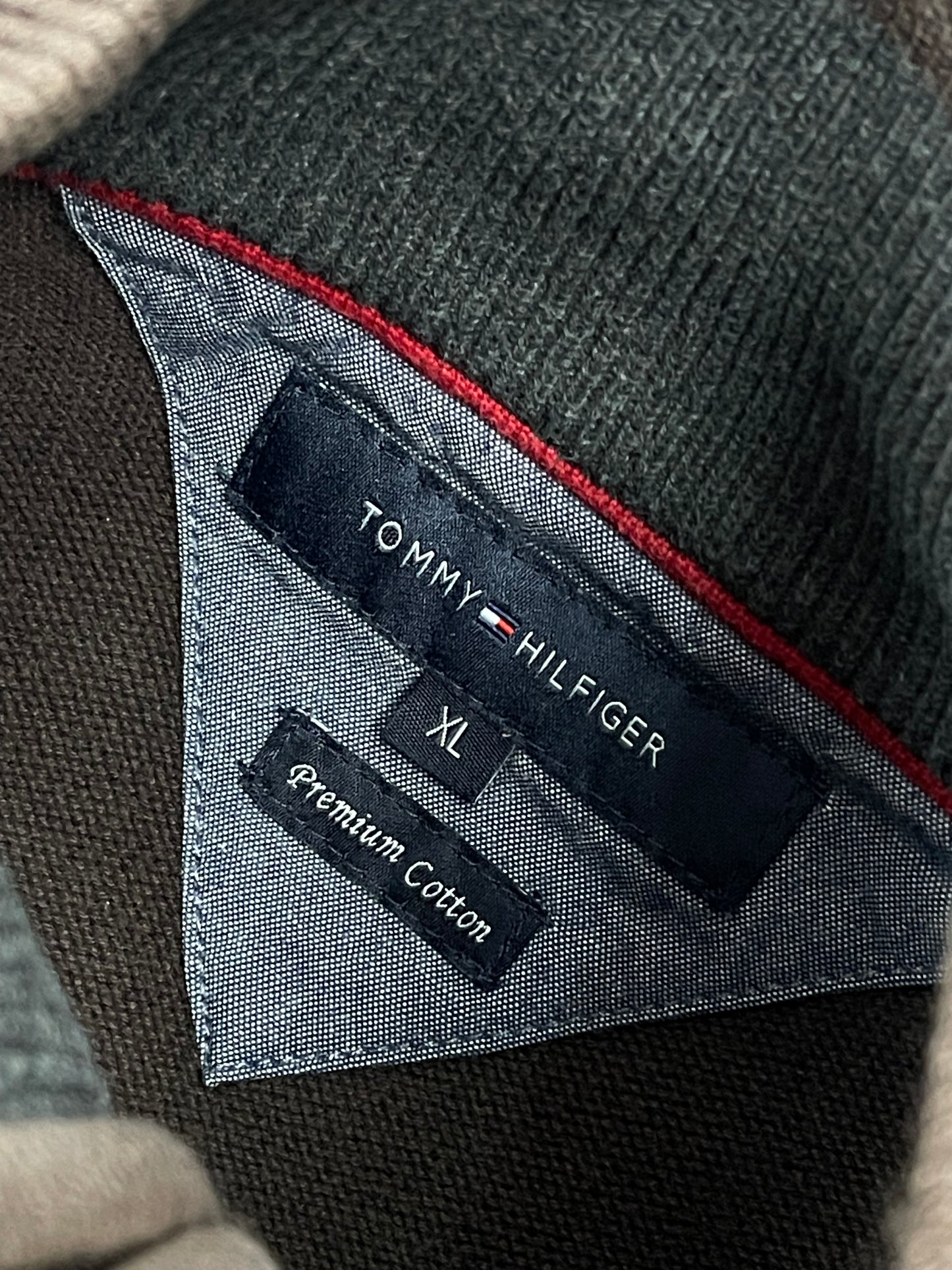 TOMMY HILFIGER NECK ZIP UP SWEATER PREMIUM VINTAGE