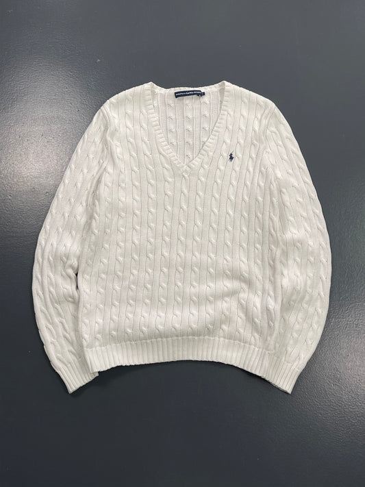 RALPH LAUREN BRAIDED ROUND NECK JERSEY PREMIUM VINTAGE