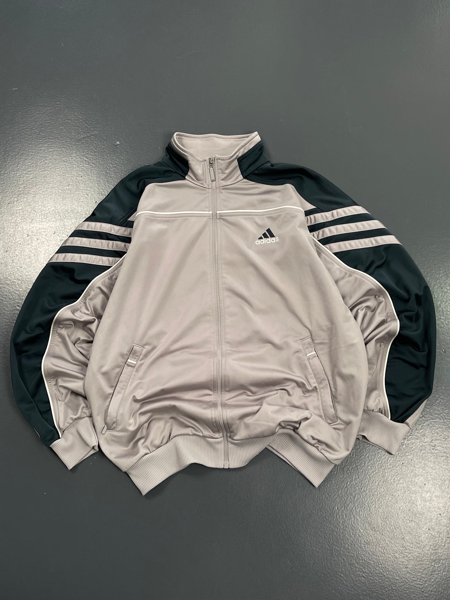 ADIDAS ZIP UP WINDBREAKER BIG BACK LOGO PREMIUM VINTAGE
