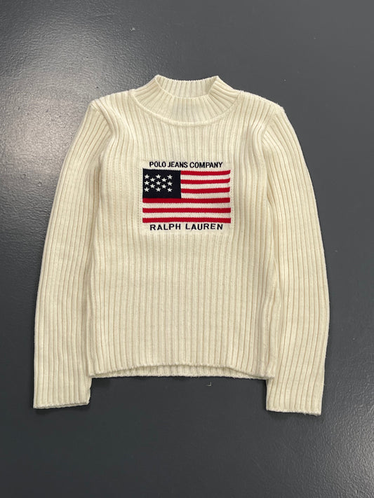 RALPH LAUREN LONG NECK BIG LOGO PREMIUM VINTAGE