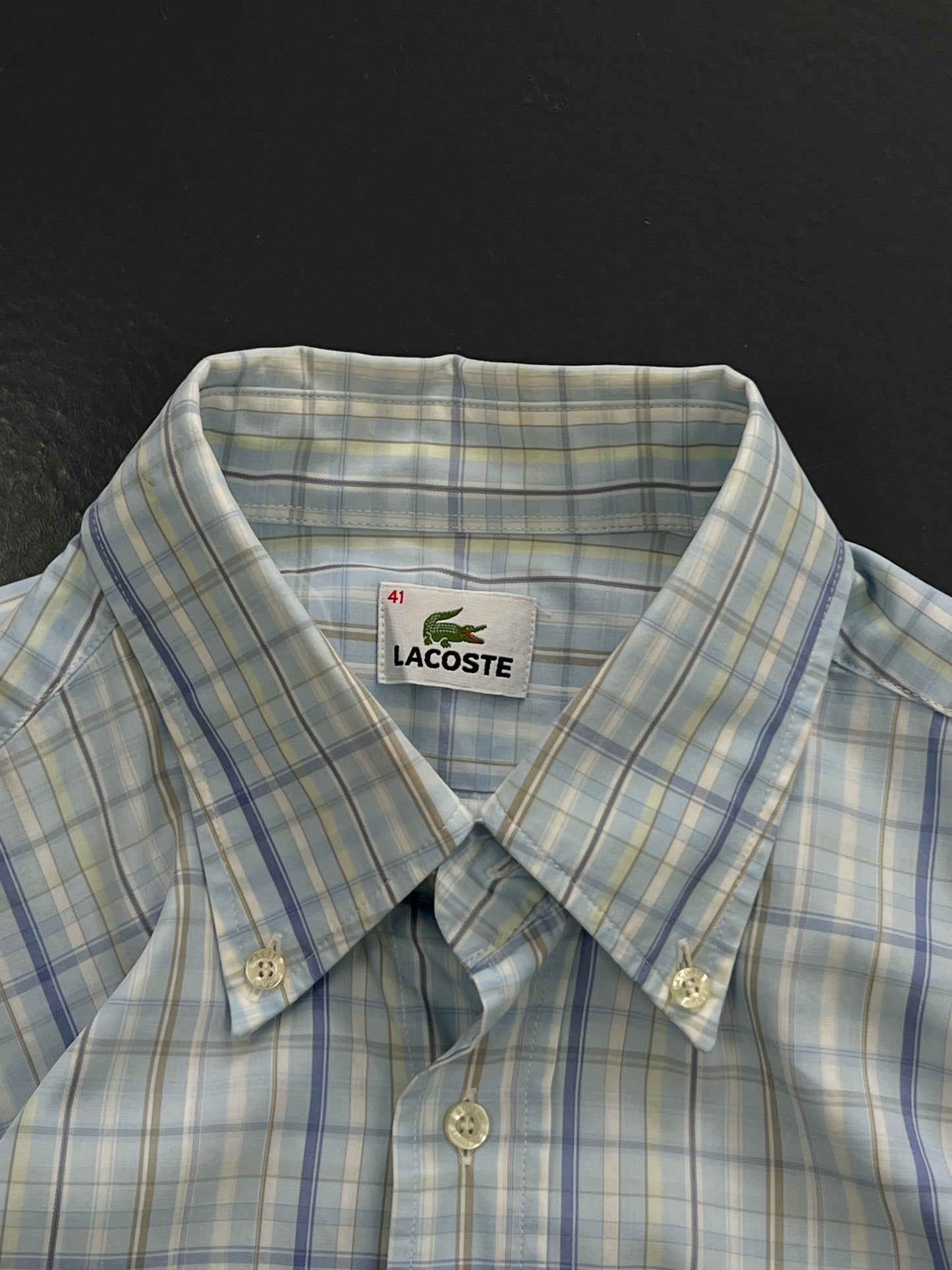 CAMISA LACOSTE CUADROS