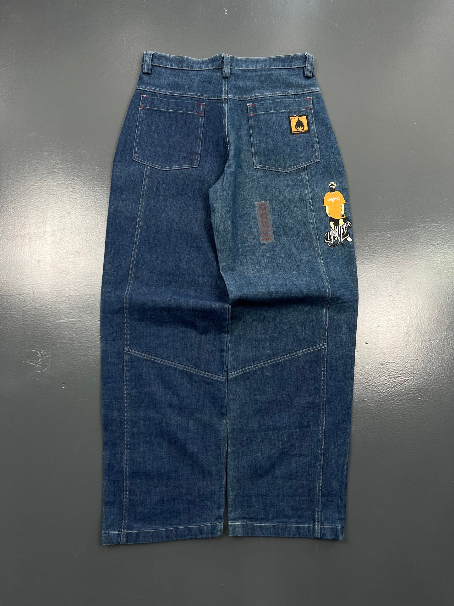 PANTALÓN CREMA VAQUERO FUEGO VINTAGE