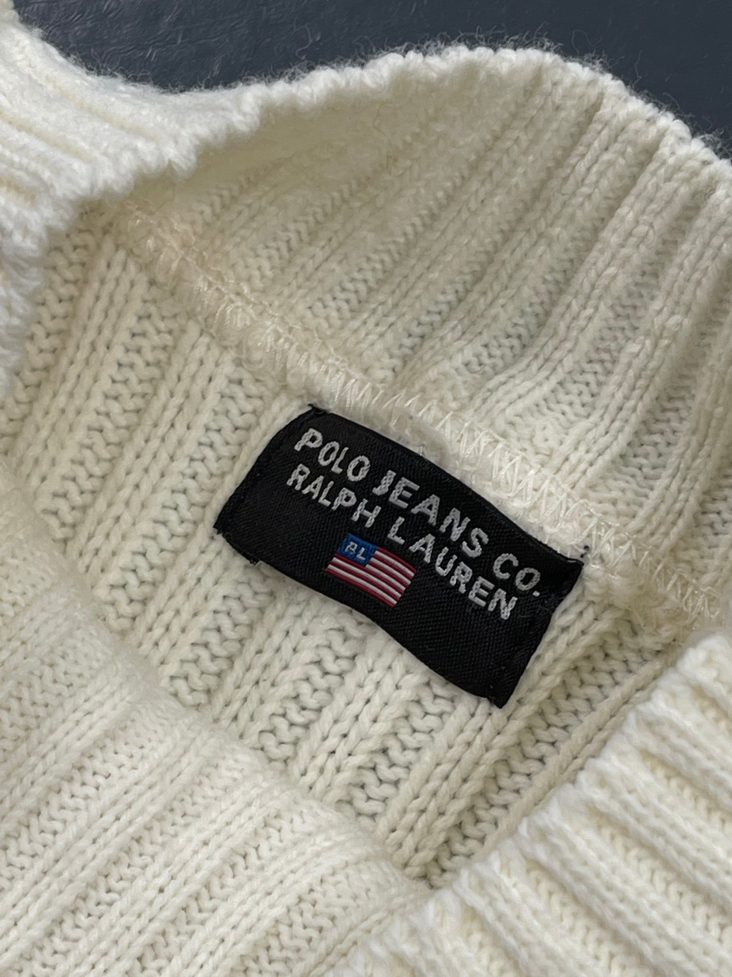 RALPH LAUREN LONG NECK BIG LOGO PREMIUM VINTAGE