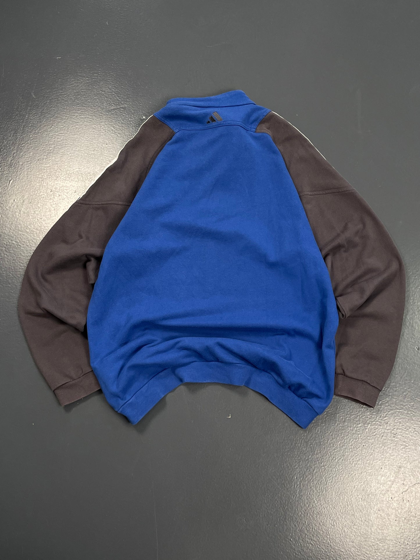 ADIDAS DOUBLE COLOUR WINDBREAKER NECK ZIP UP PREMIUM VINTAGE