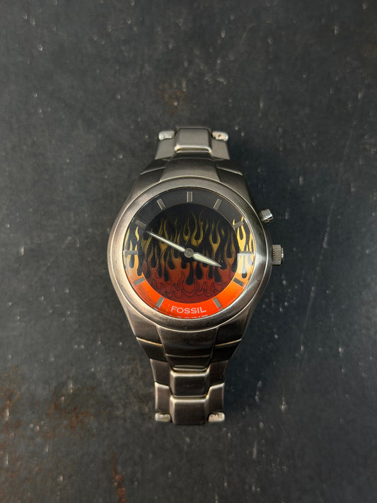 RELOJ FOSSIL BIG TIC FLAMES SUPER RARE