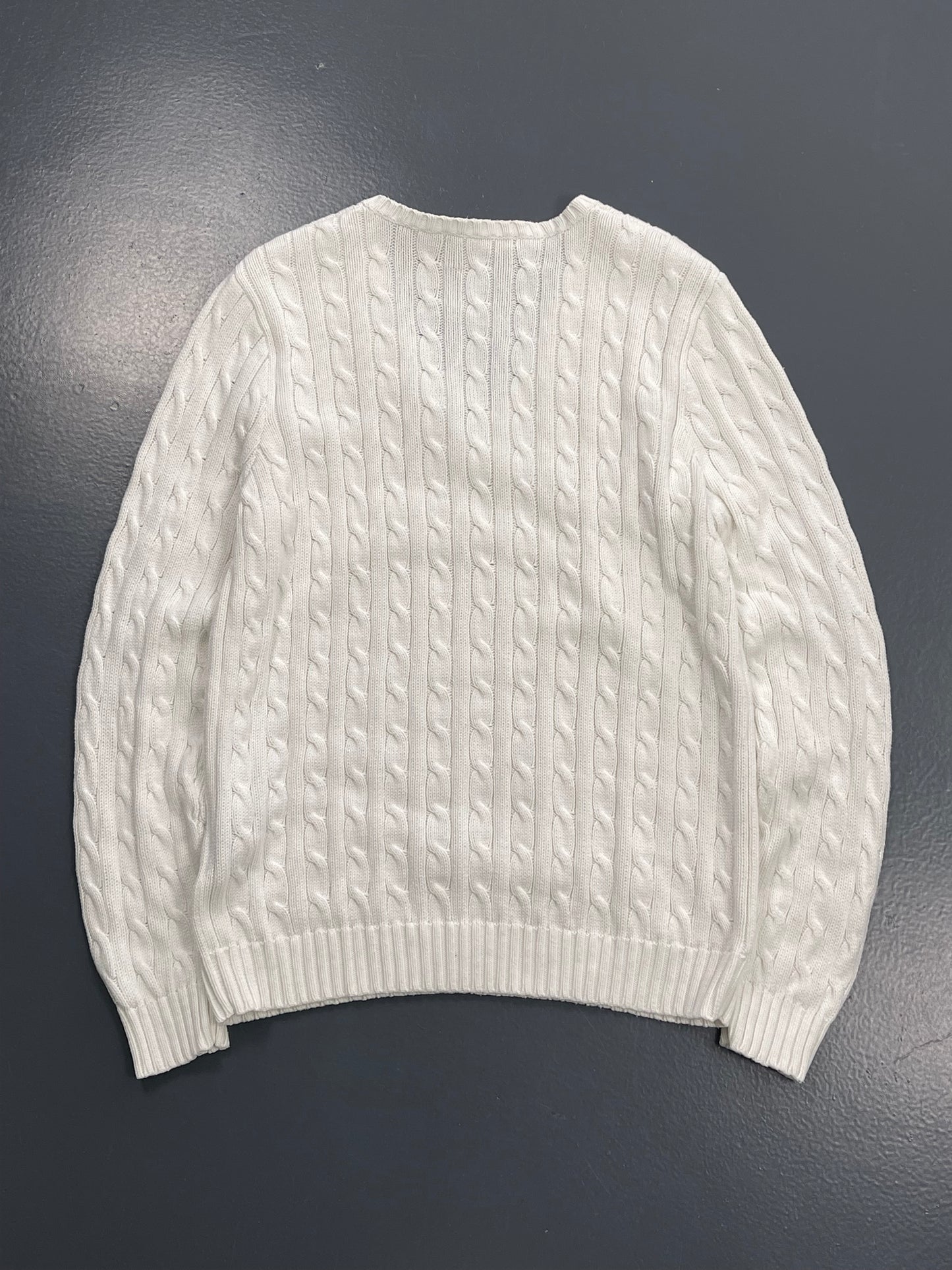 RALPH LAUREN BRAIDED ROUND NECK JERSEY PREMIUM VINTAGE