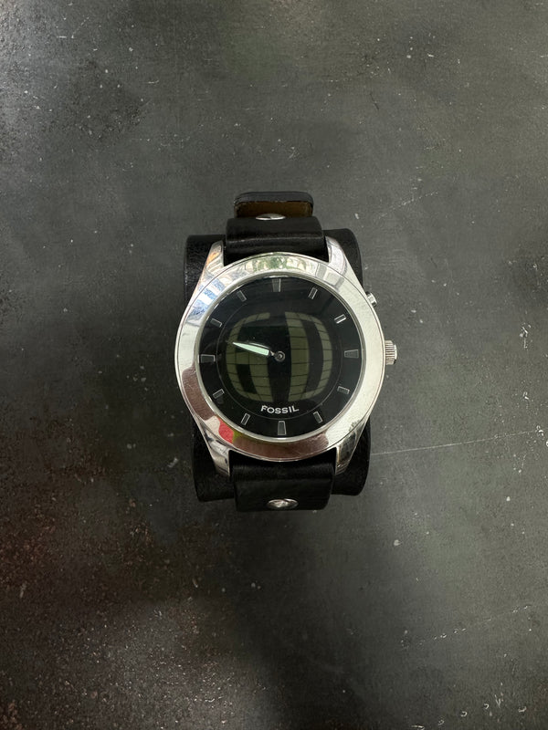RELOJ FOSSIL BIG TIC SILVER LEATHER