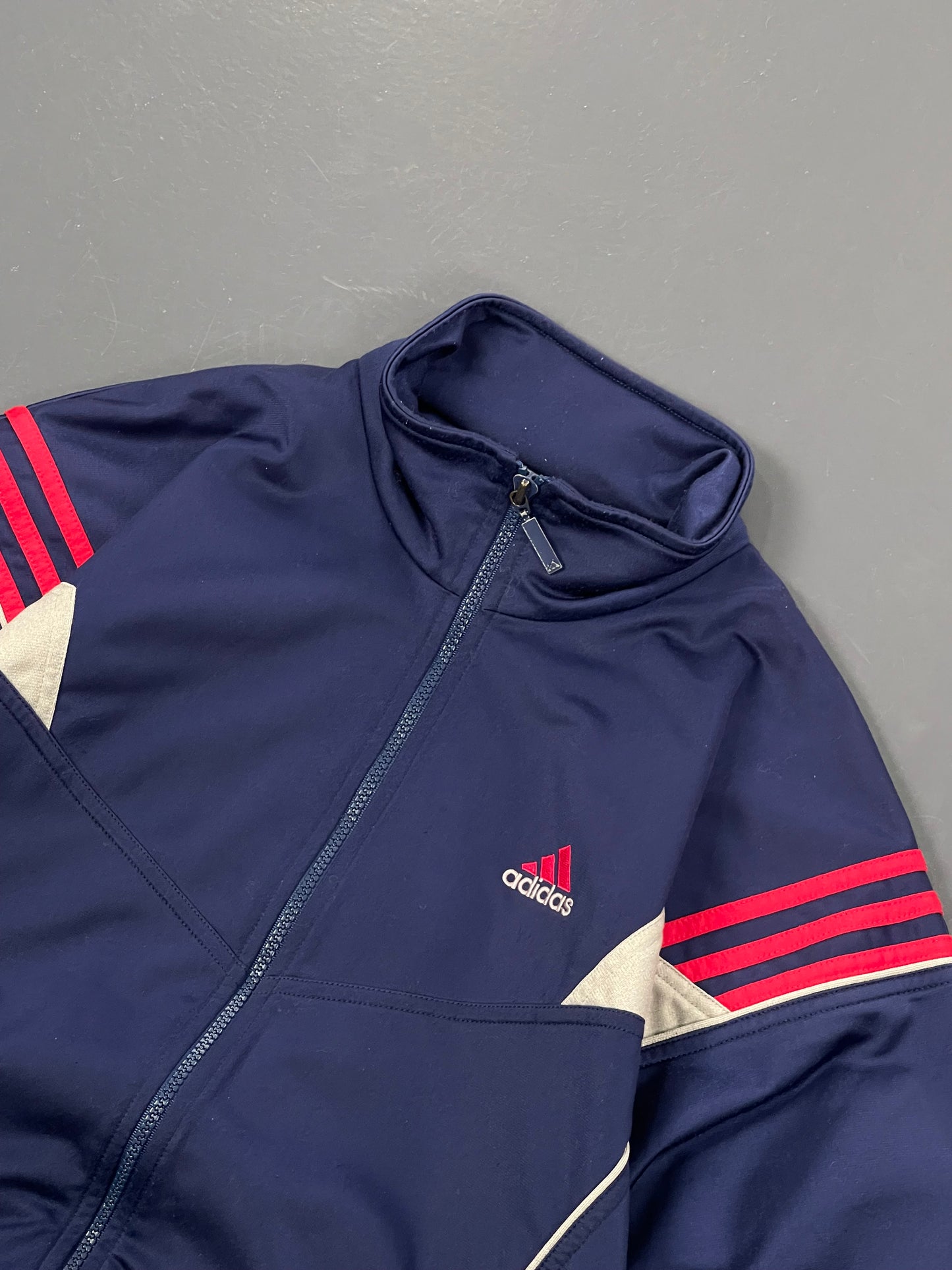 ADIDAS ZIP UP WINDBREAKER BIG BACK LOGO PREMIUM VINTAGE