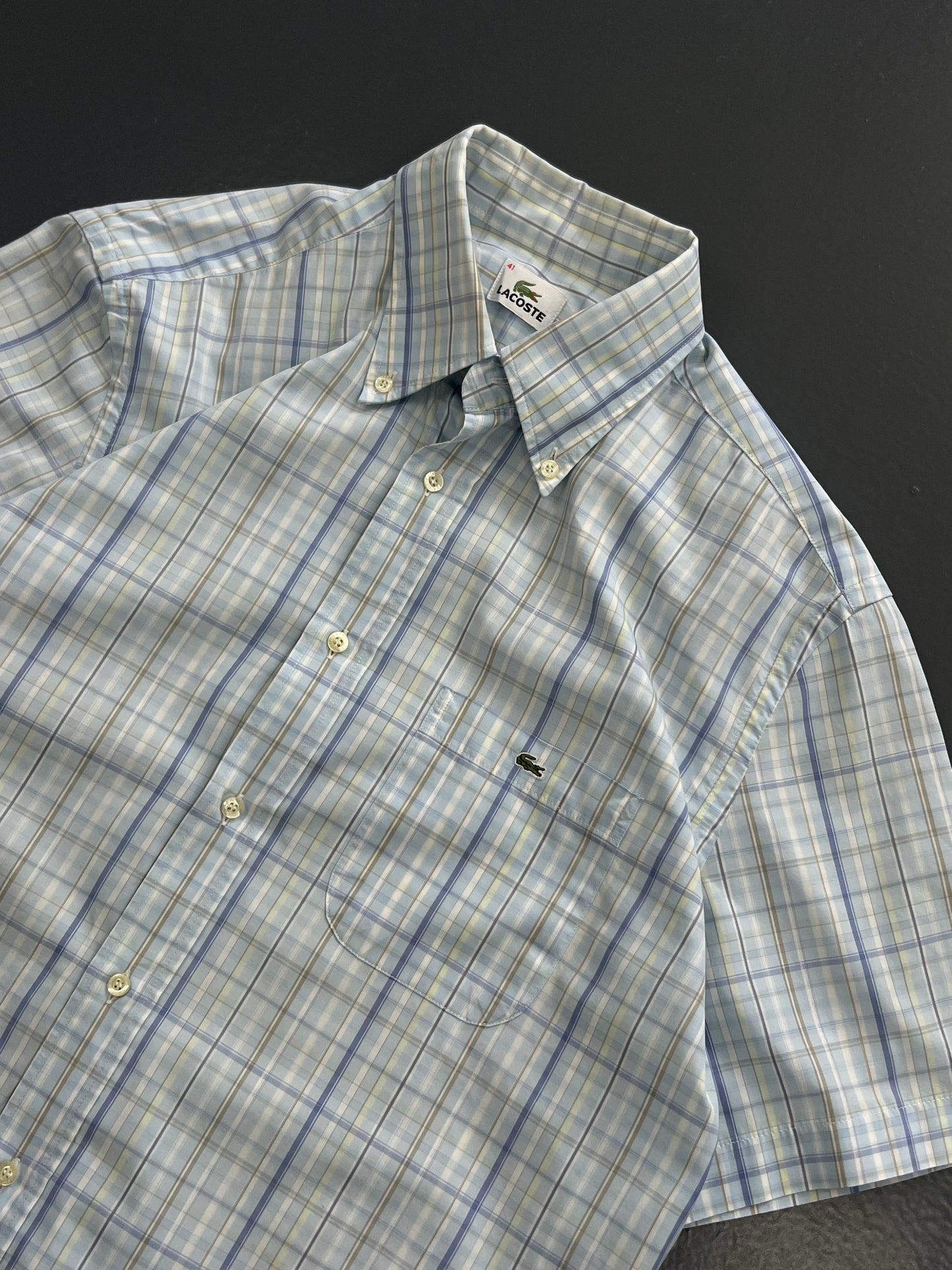 CAMISA LACOSTE CUADROS