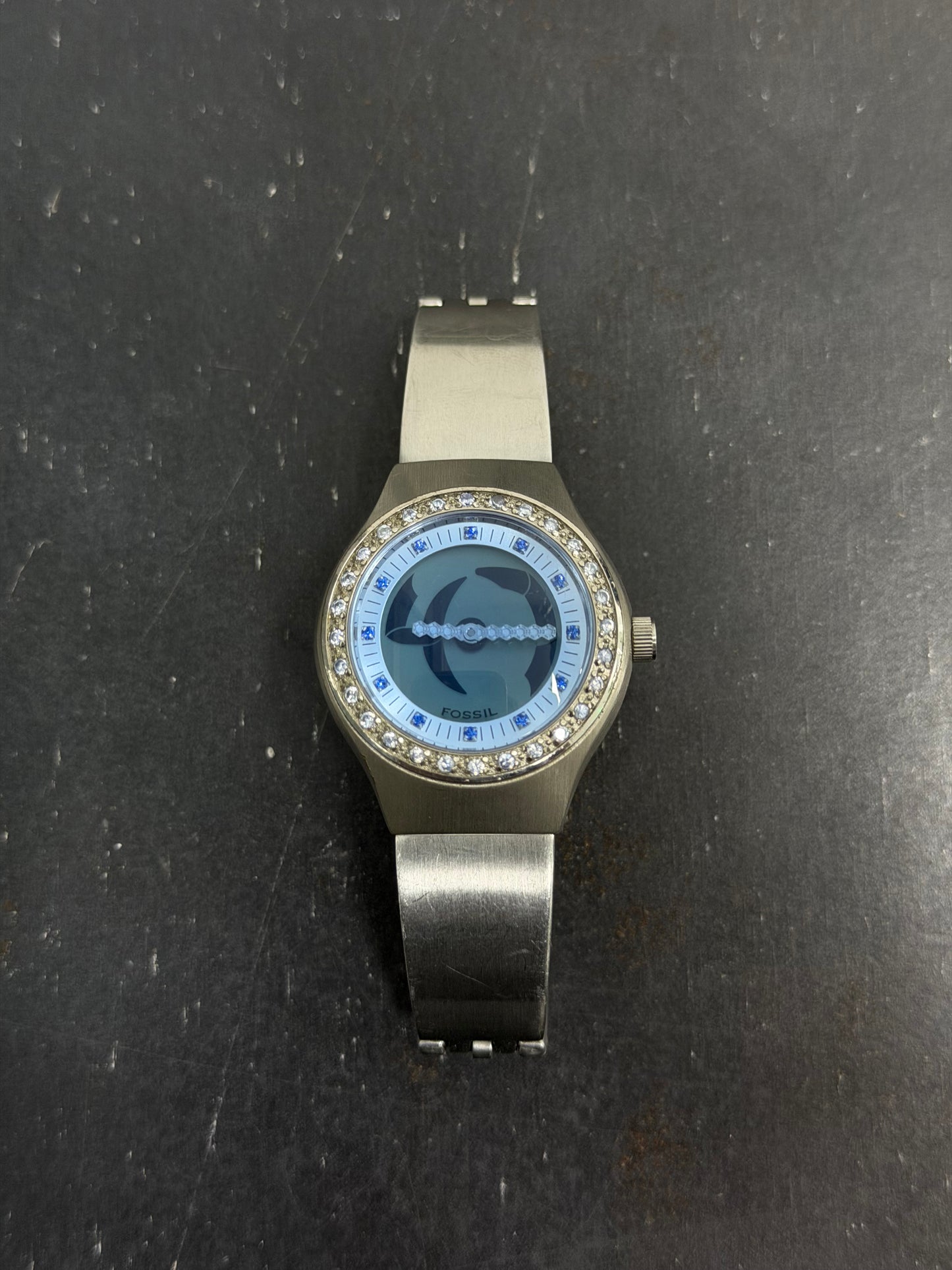 RELOJ FOSSIL BIG TIC DIAMOND WOMEN Y2K
