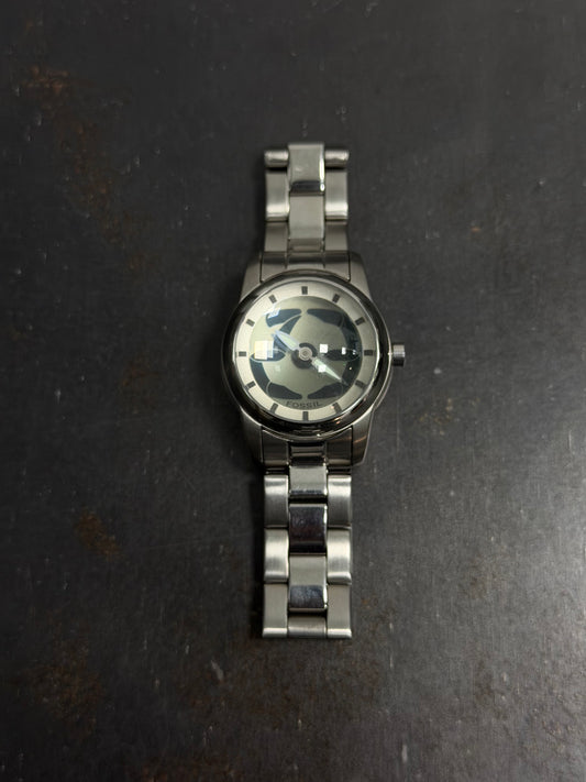 RELOJ FOSSIL BIG TIC ACERO GLASS Y2K