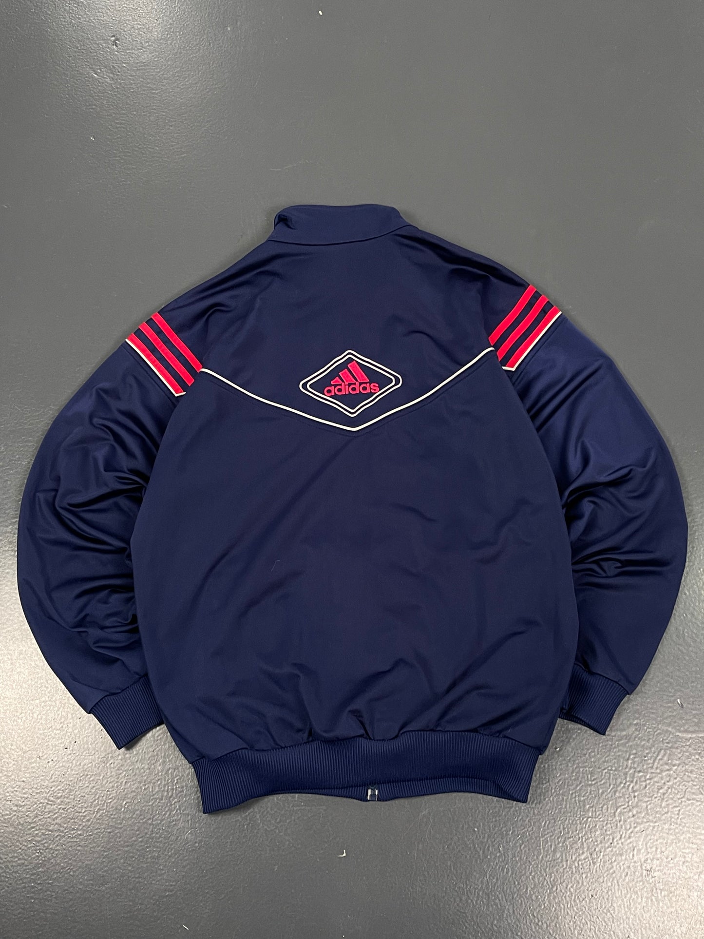 ADIDAS ZIP UP WINDBREAKER BIG BACK LOGO PREMIUM VINTAGE