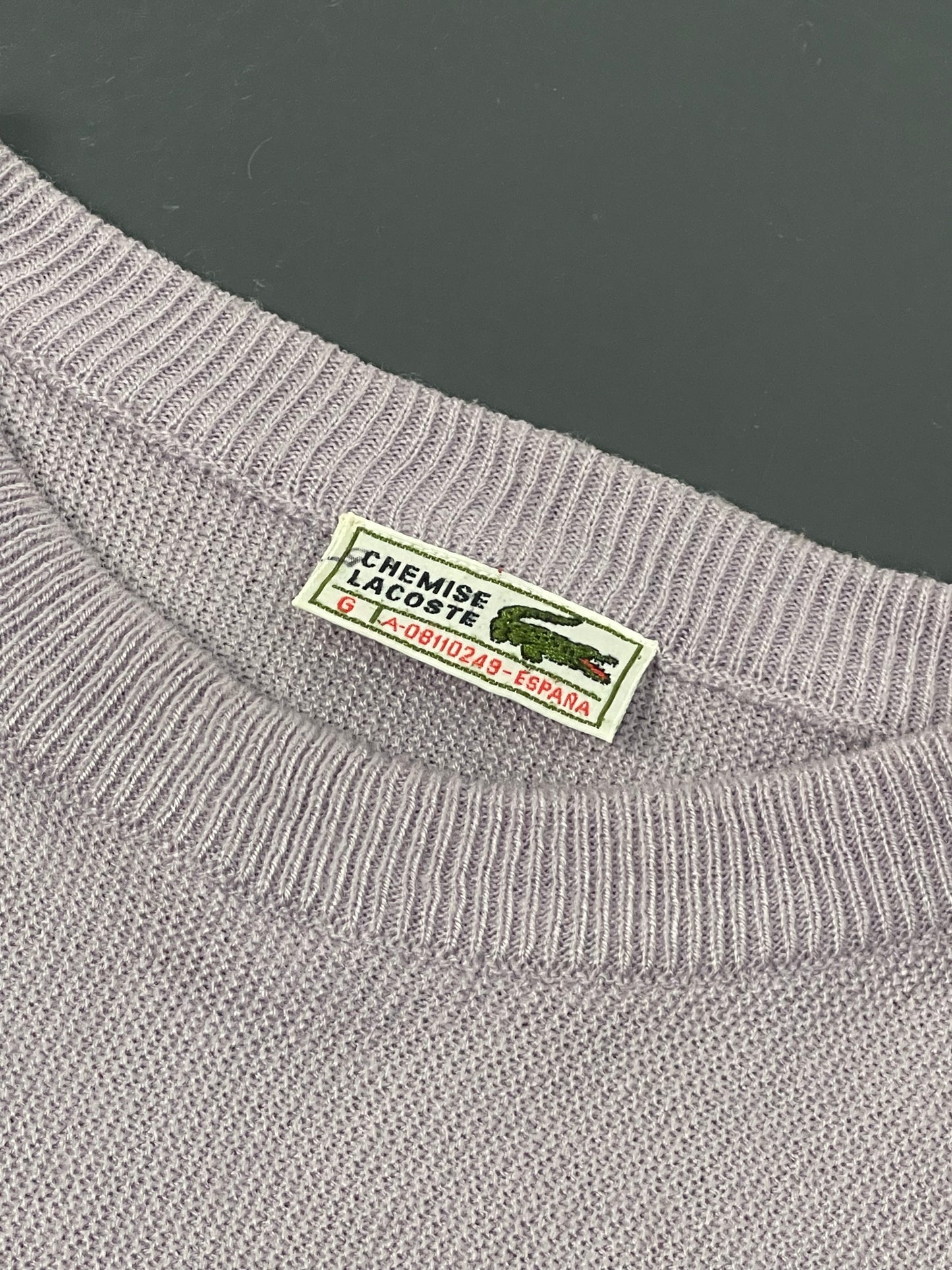 LACOSTE ROUND NECK JERSEY PREMIUM VINTAGE