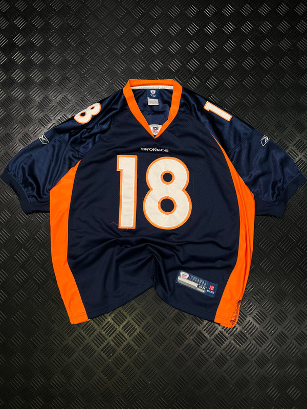 Vista frontal de camiseta NFL Reebok Denver Broncos Peyton Manning vintage