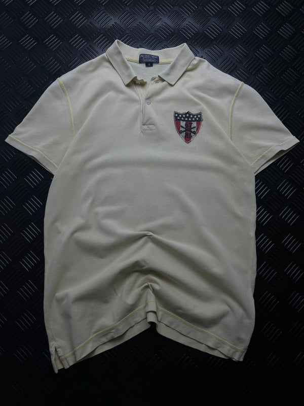 Vista frontal de polo Ralph Lauren Polo Jeans Company 67 crema