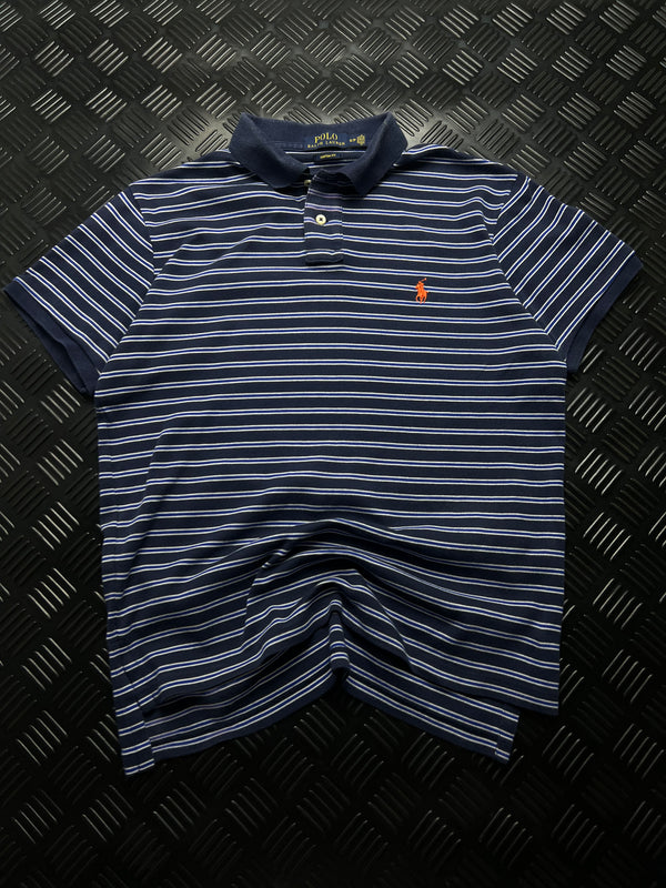 Vista frontal de polo Ralph Lauren de rayas talla S