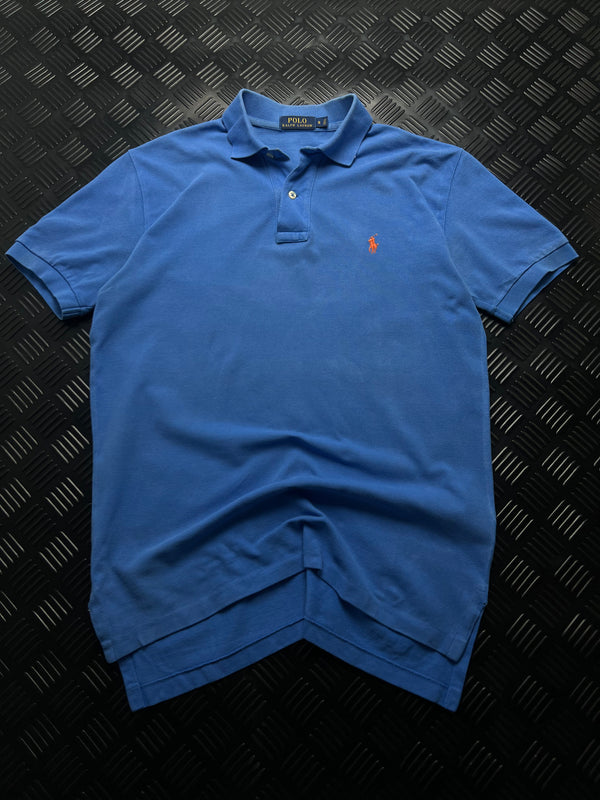 Vista frontal de polo Ralph Lauren azul