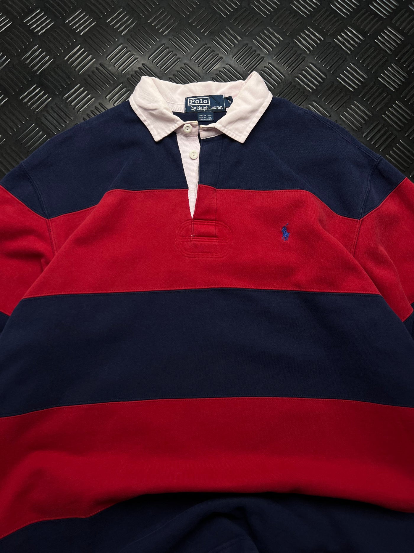 Detalle 2 de polo rugby ralph lauren de rayas
