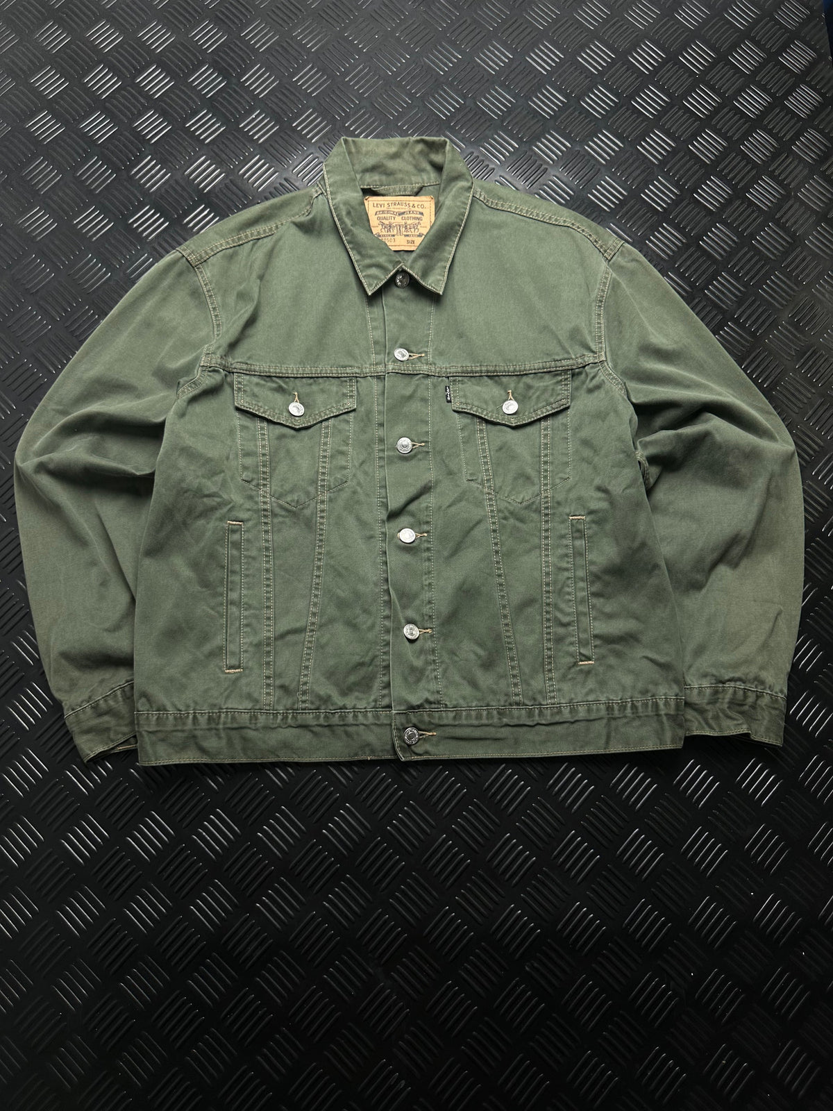 Vista frontal completa de chaqueta Levi's Trucker vintage