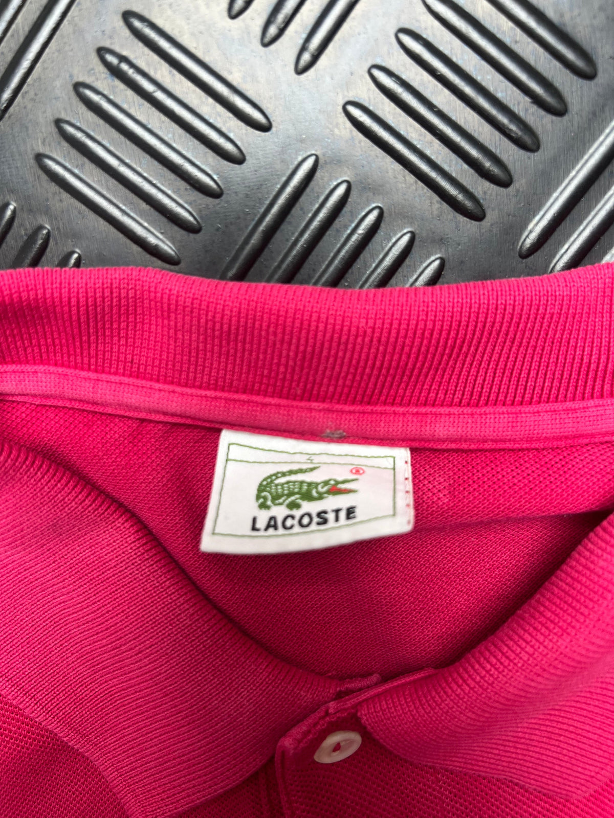 Etiqueta de polo lacoste vintage