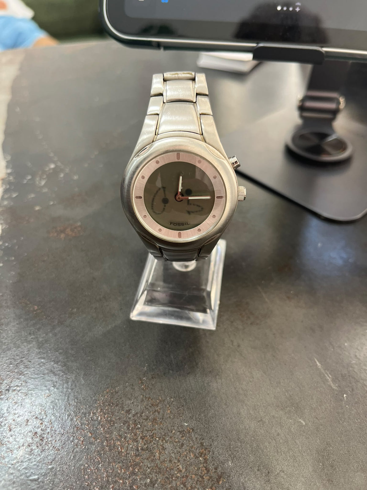 RELOJ FOSSIL CON ESFERA ROSA