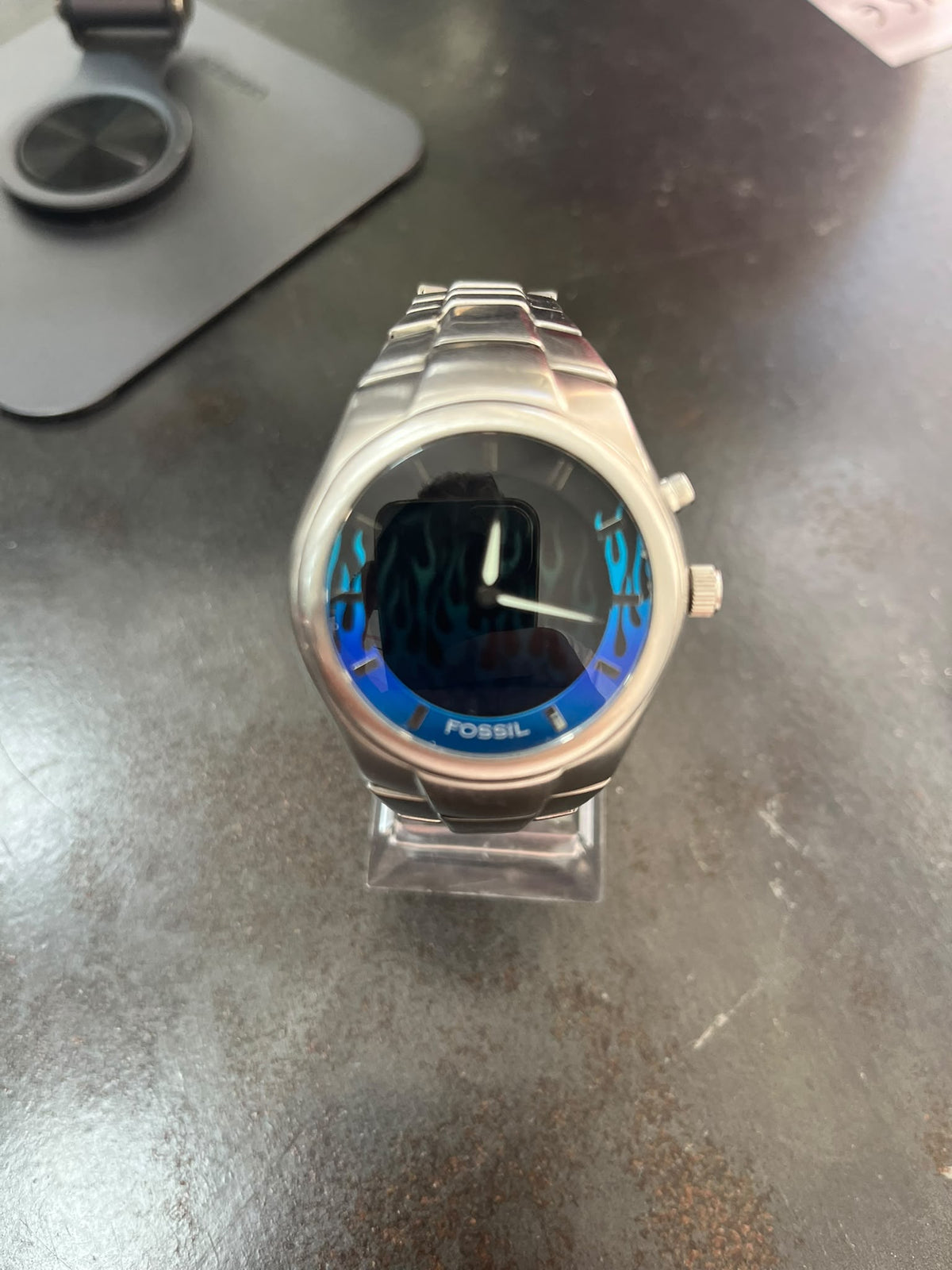 RELOJ FOSSIL CON LLAMAS AZULES