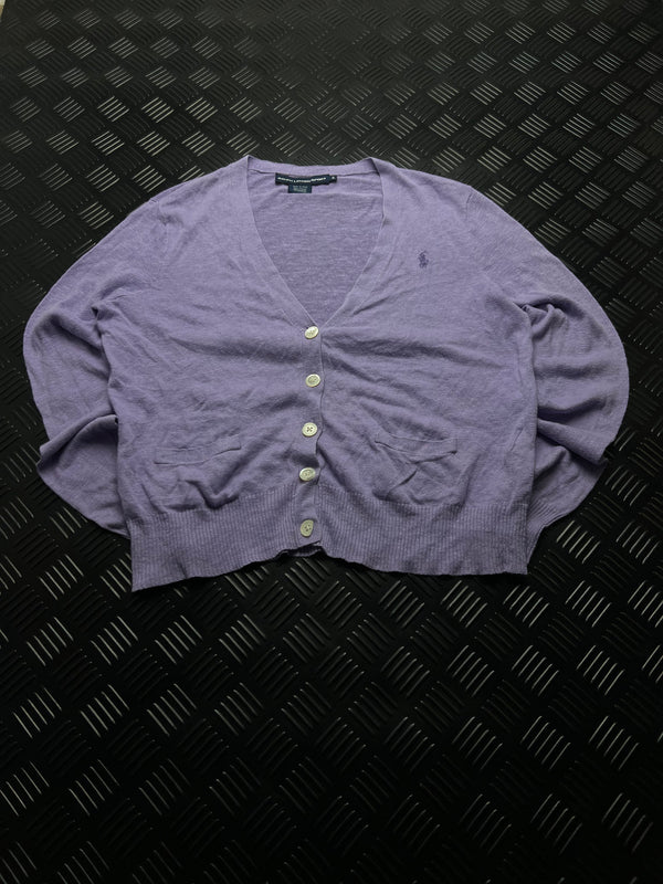 Cárdigan Ralph Lauren lavanda con botones
