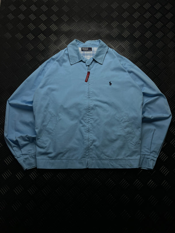 Chaqueta Polo Ralph Lauren azul claro con cremallera