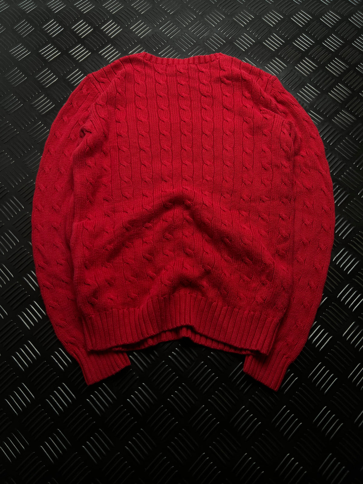 Ralph Lauren: Jersey trenzado rojo