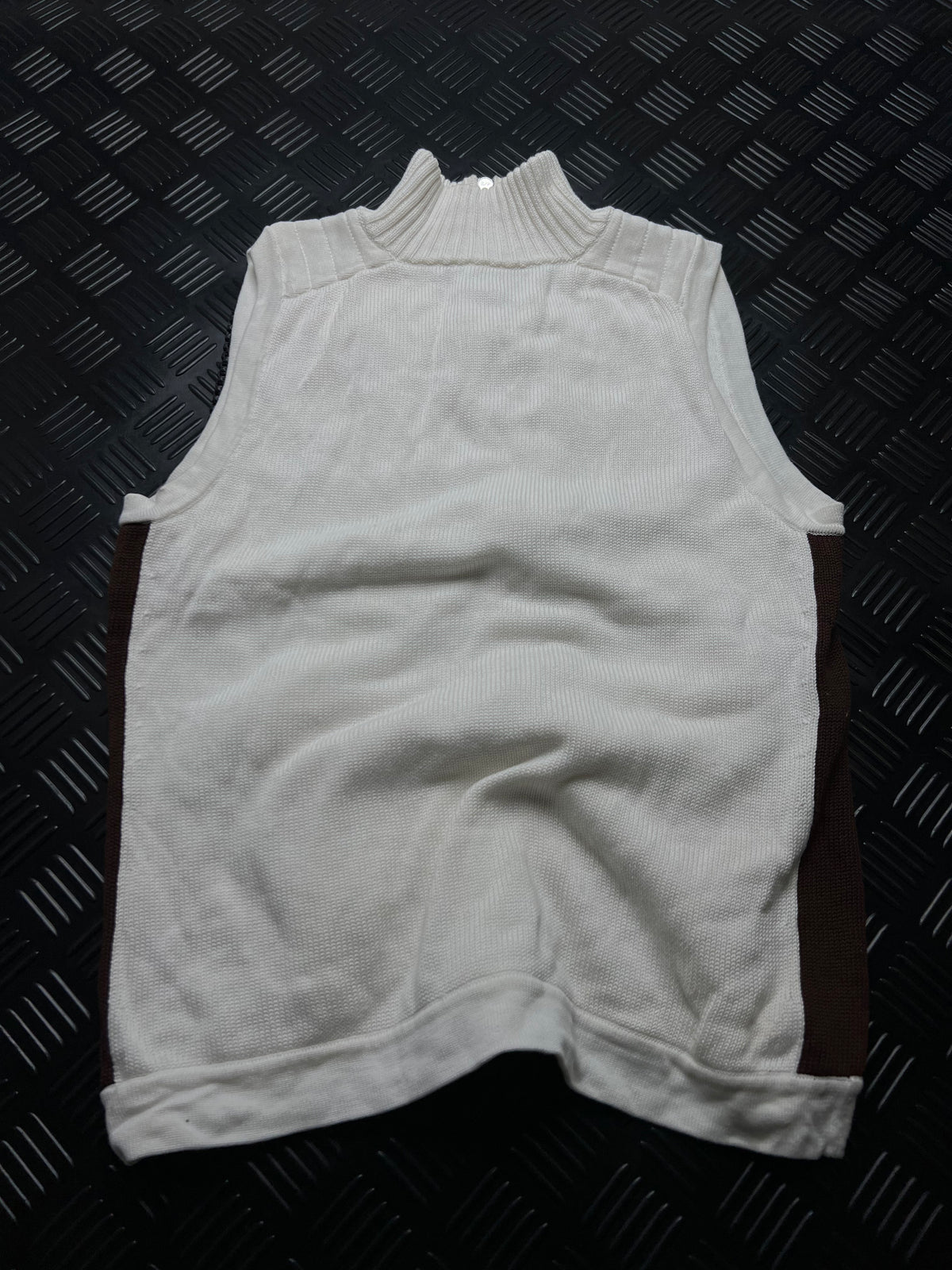 Ralph Lauren Golf: Chaleco blanco con cremallera y logo grande