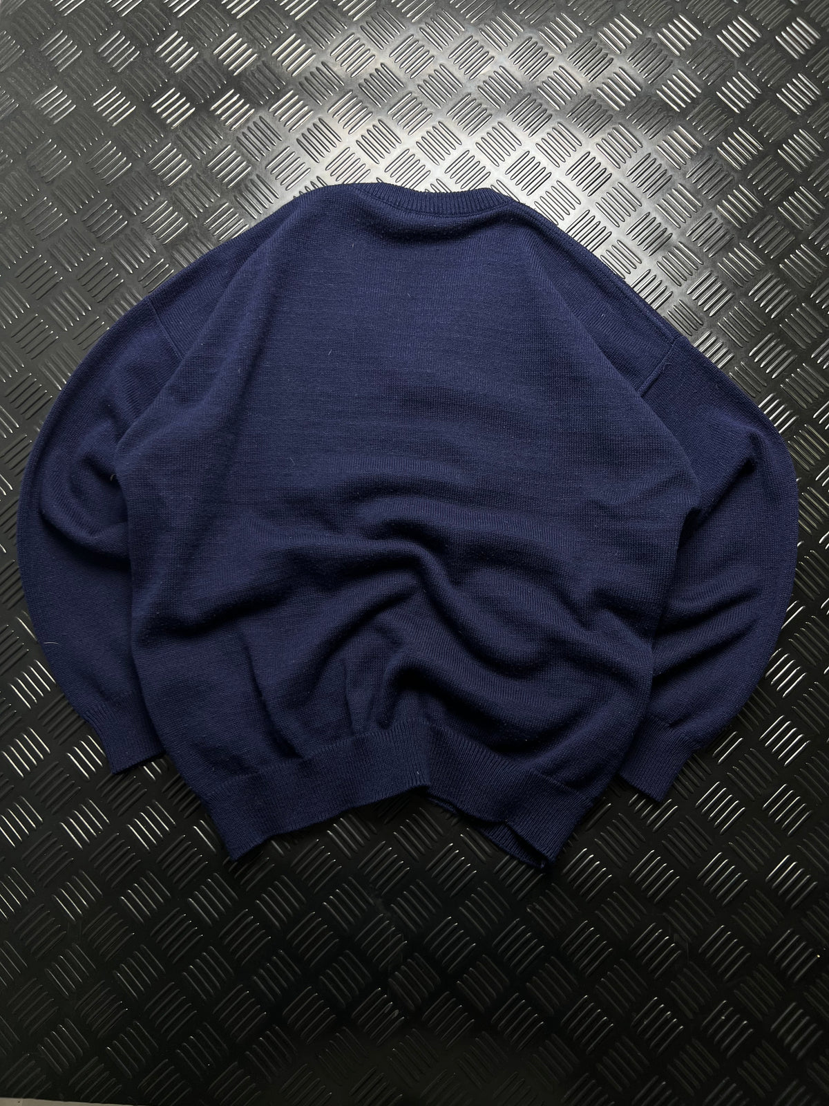 Lacoste: Jersey azul marino de punto con cuello de pico