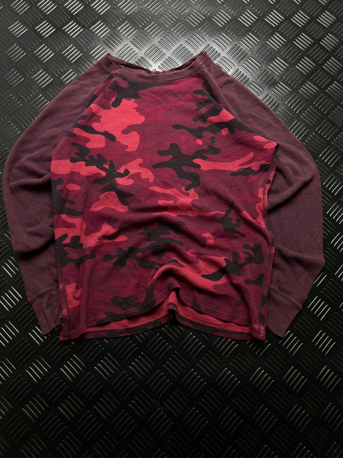 Polo Ralph Lauren: Jersey fino de camuflaje burdeos