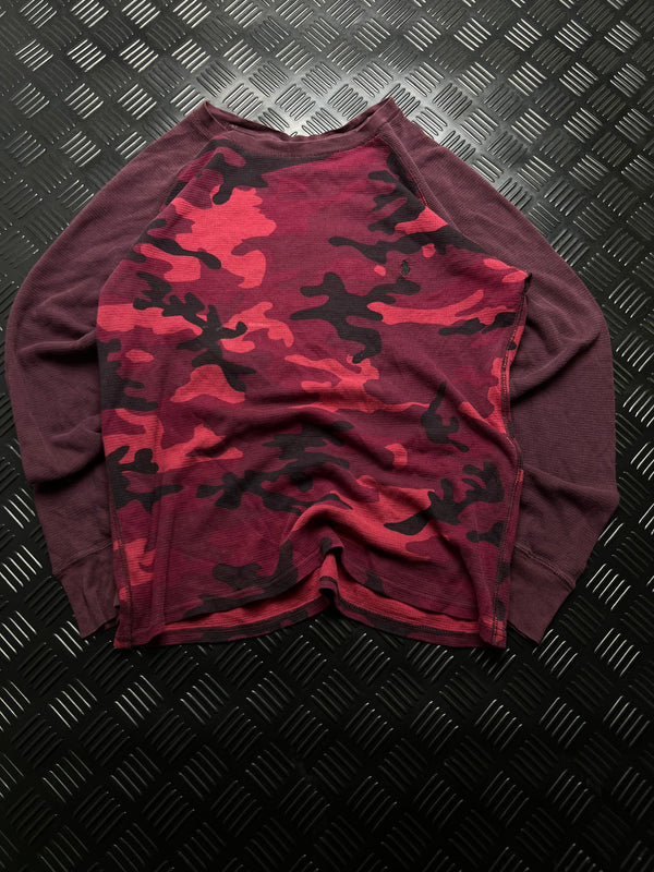 Polo Ralph Lauren: Jersey fino de camuflaje burdeos