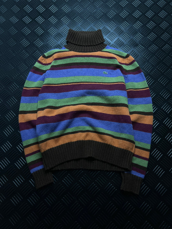 Lacoste: Jersey de rayas multicolor con cuello alto