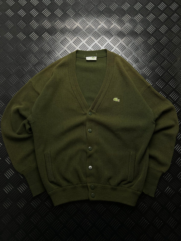 Lacoste: Cárdigan verde oliva